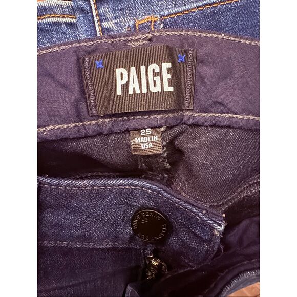 PAIGE Jeans Dark Wash. Size 25 - Picture 6 of 6
